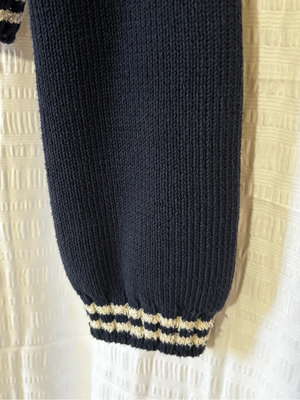 Mango contrast striped cardigan bomber Sz Medium - Picture 5 of 9